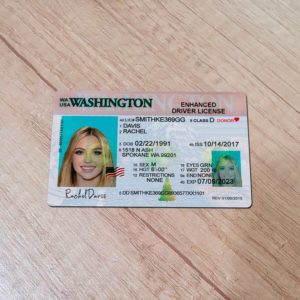 Washinton Driver License template