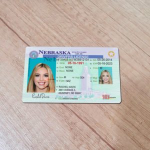 Nebraska Driver License template