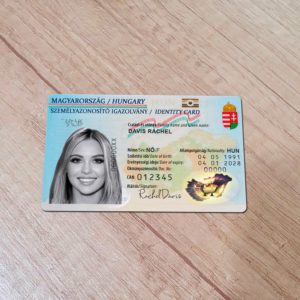 Hungary ID Card template
