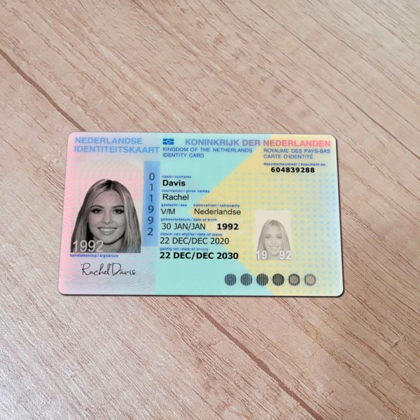 Netherlands ID Card template