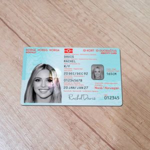 Norway ID Card template