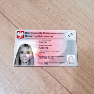 Poland ID Card template