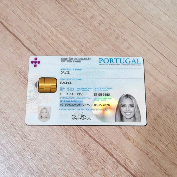 Portugal ID Card template