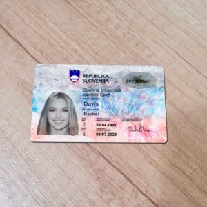 Slovenia ID Card template