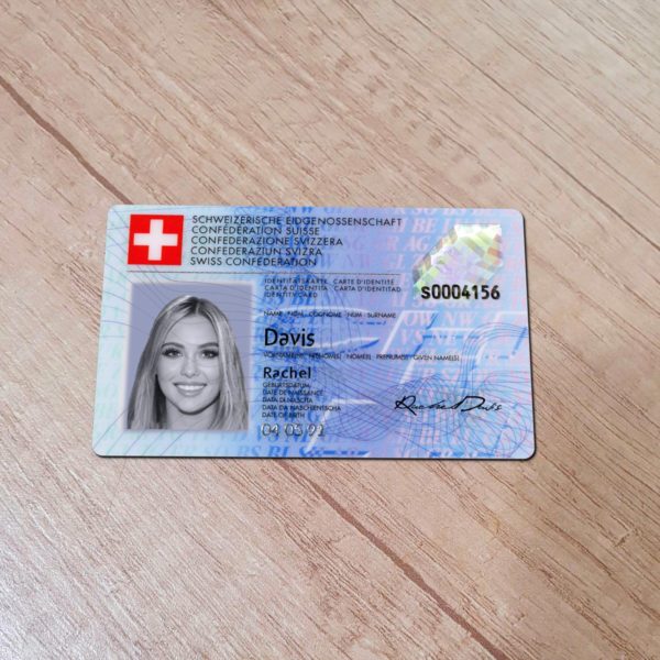 Switzerland ID Card template