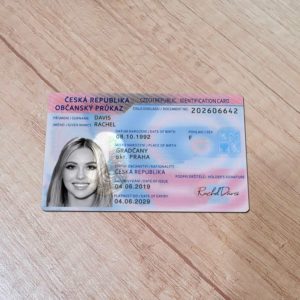 Czech Republic ID Card template