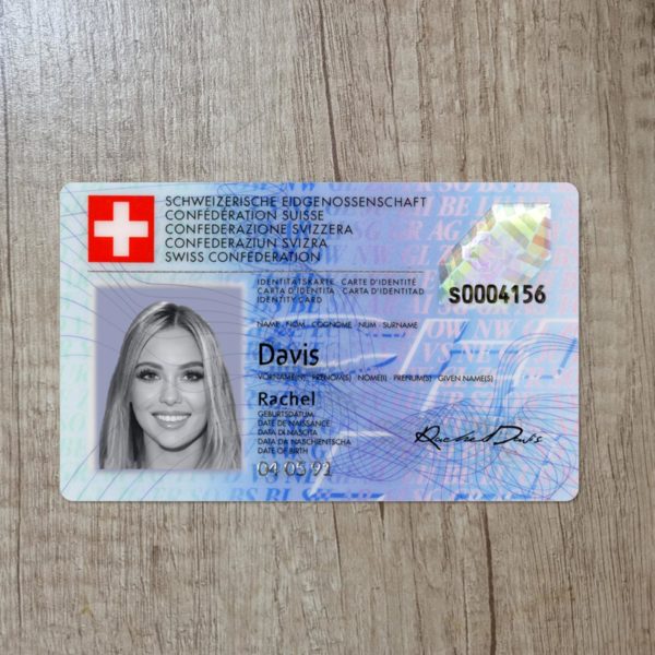 Create Switzerland Id Card Maker