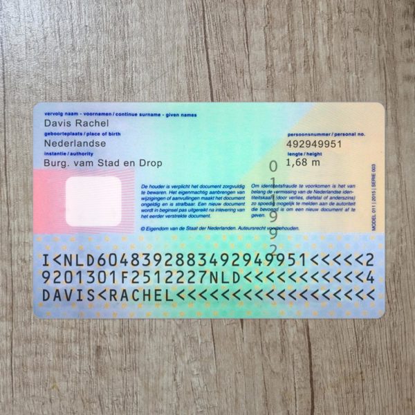 Create Netherlands Id Card Maker