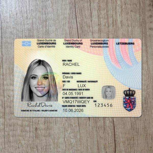 Create Luxembourg Id Card Maker