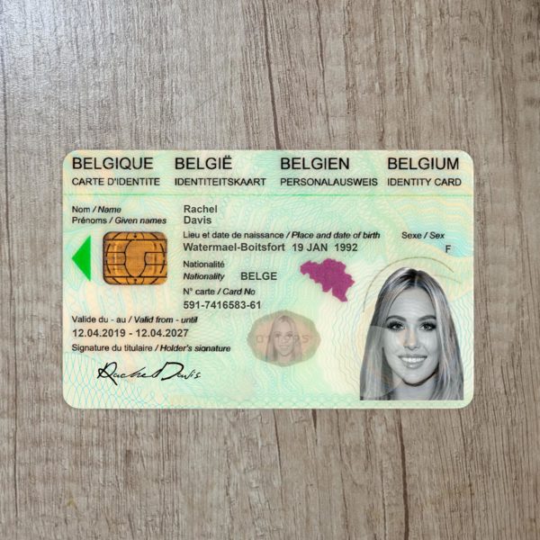 Fake Belgium Id Card Template