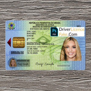 Brazil id card generator template 1