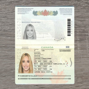 Canada passport template nr2 1