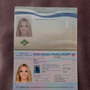 Finland passport template