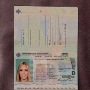 Germany passport template