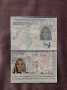 United Kingdom UK passport template
