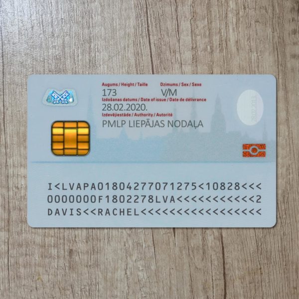 Fake Latvia Id Card Template