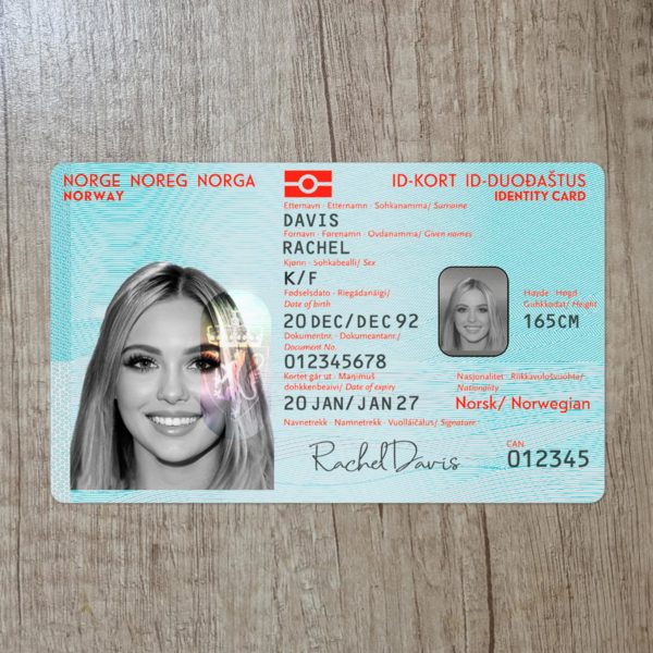 Fake Norway Id Card Template