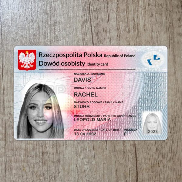 Fake Poland Id Card Template