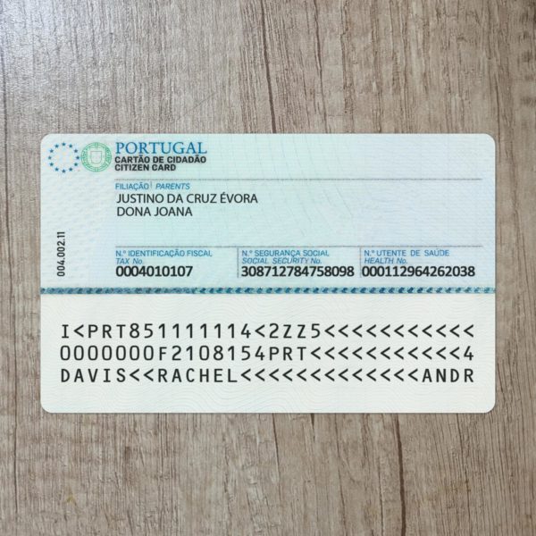 Fake Portugal Id Card Template