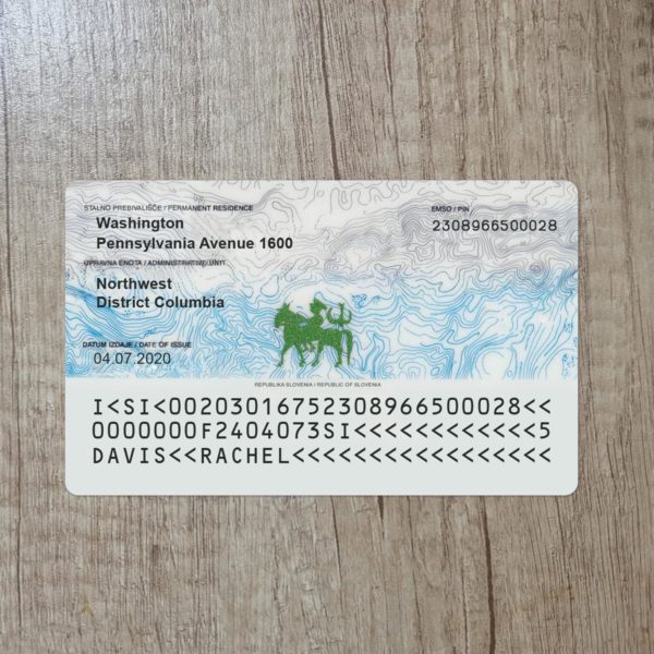 Fake Slovenia Id Card Template