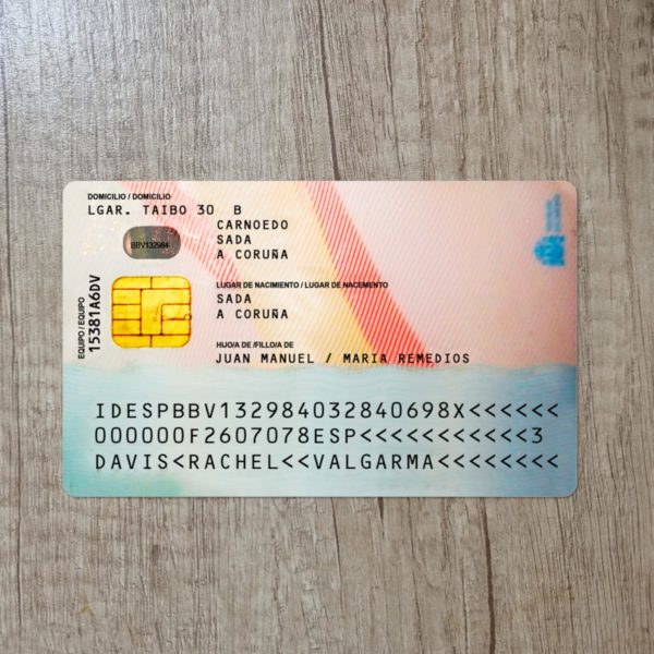 Fake Spain Id Card Template