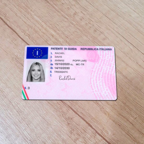 Italy Driver License template