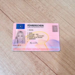 Austria Driver License template