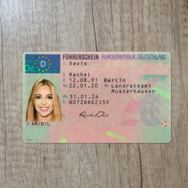 Fake Germany driver license template