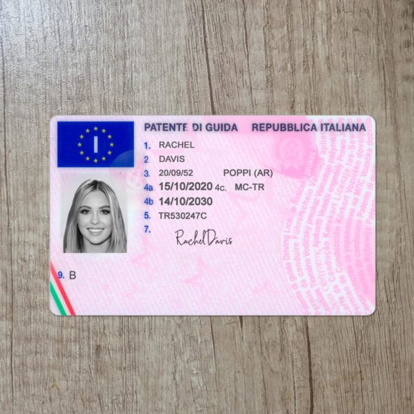 Fake Italy driver license template