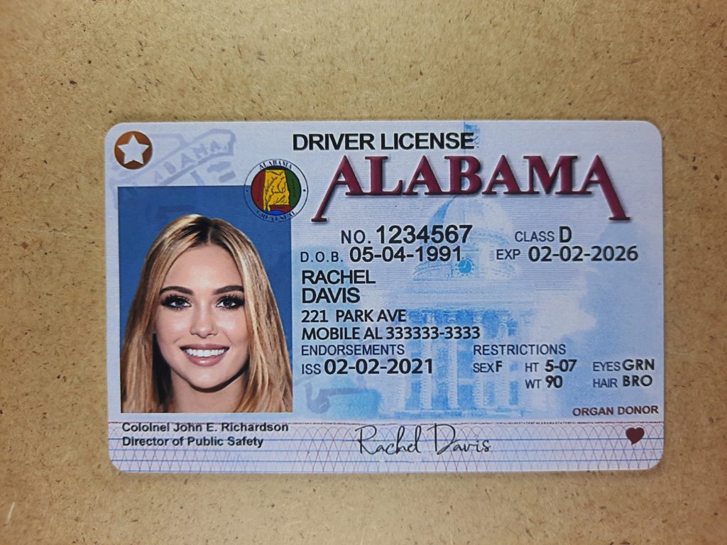 fake drivers license AL