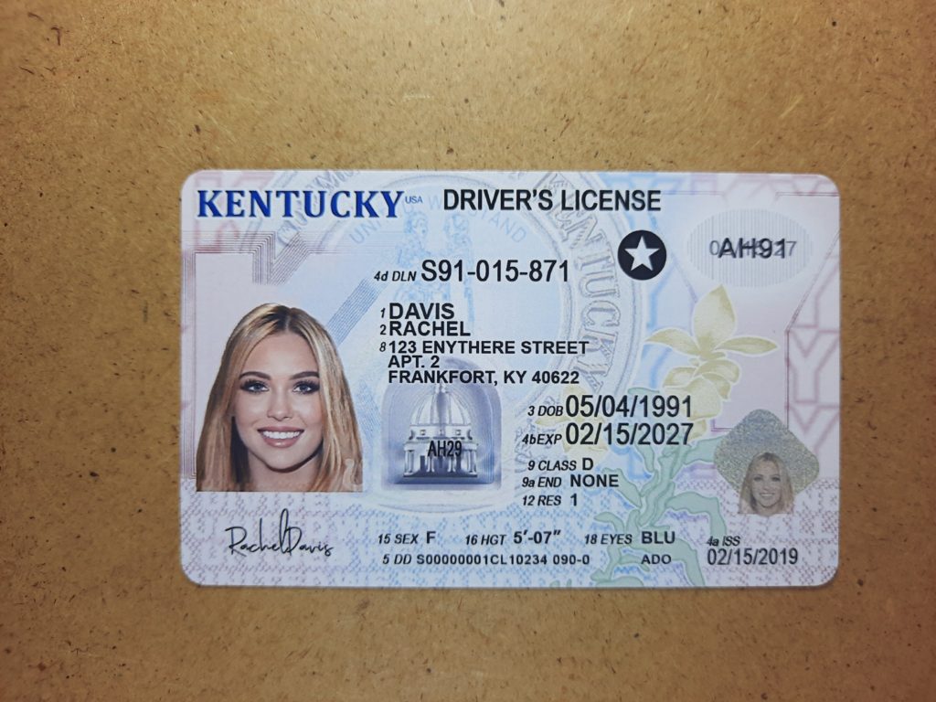 fake driver license Kentucky