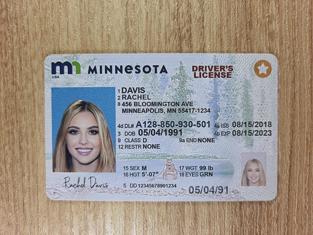 fake drivers license Minnesota
