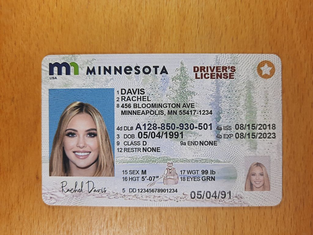 fake drivers license MN