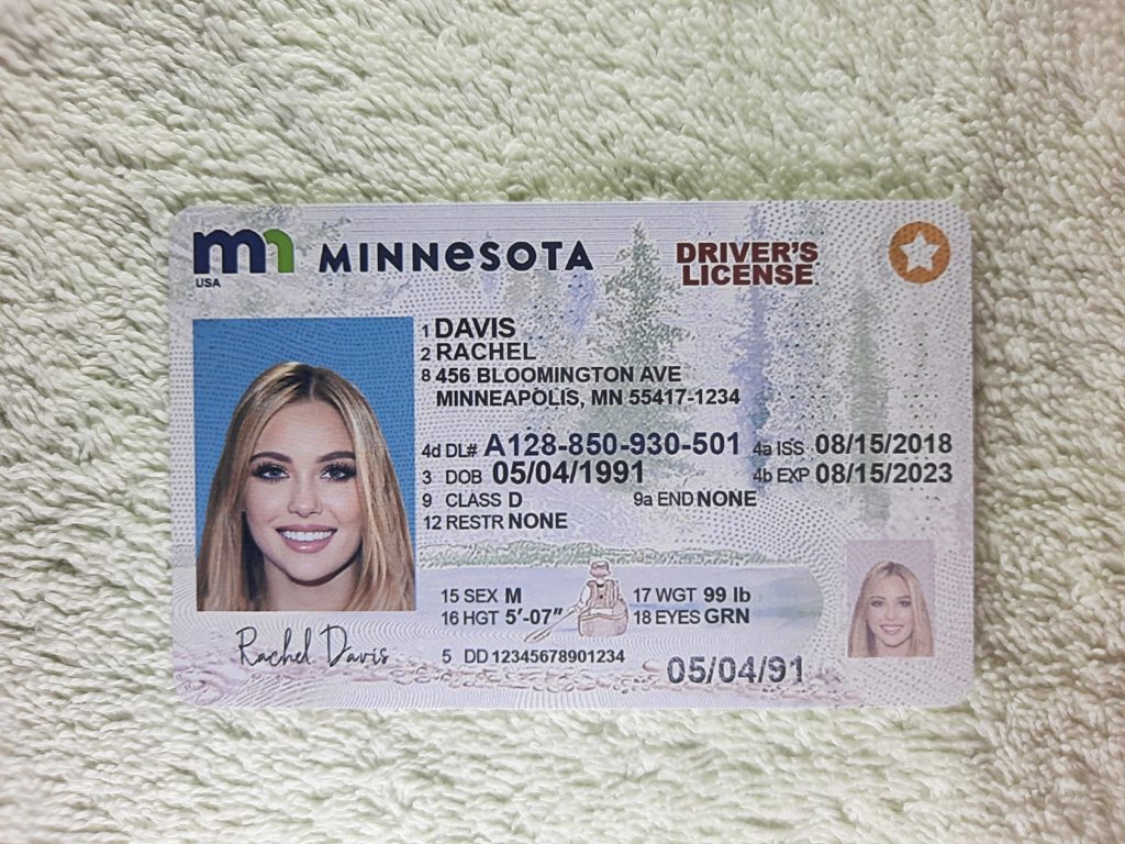 fake driver license Minnesota