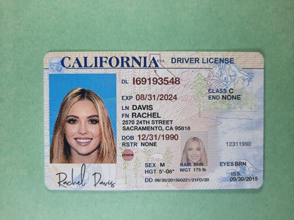 fake drivers license California