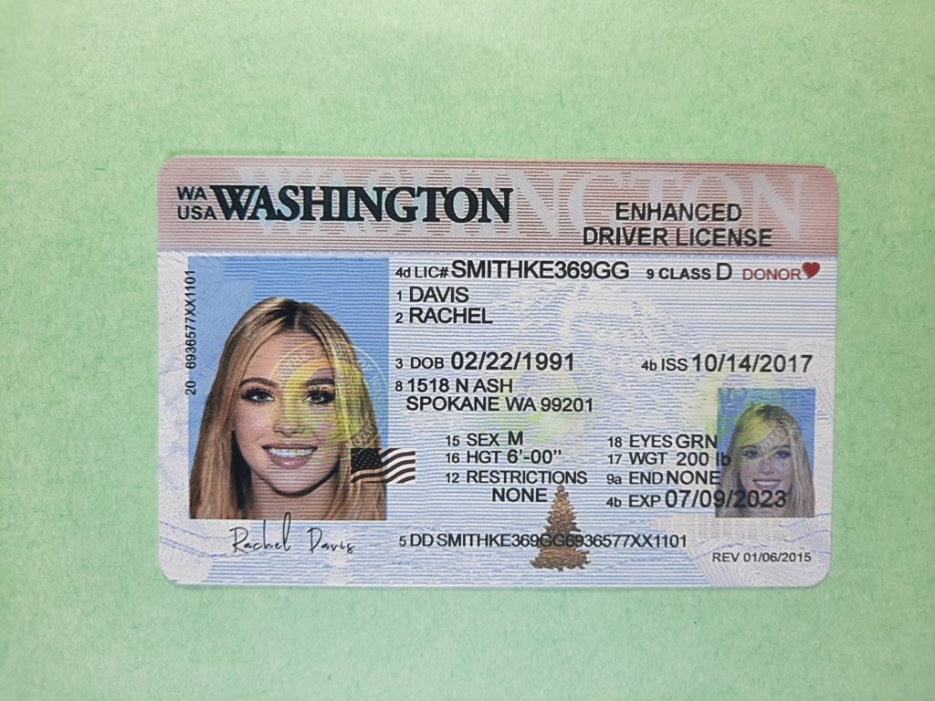 fake drivers license WA