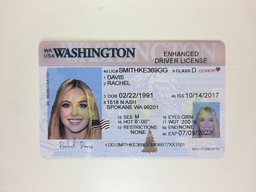 fake driver license Washington