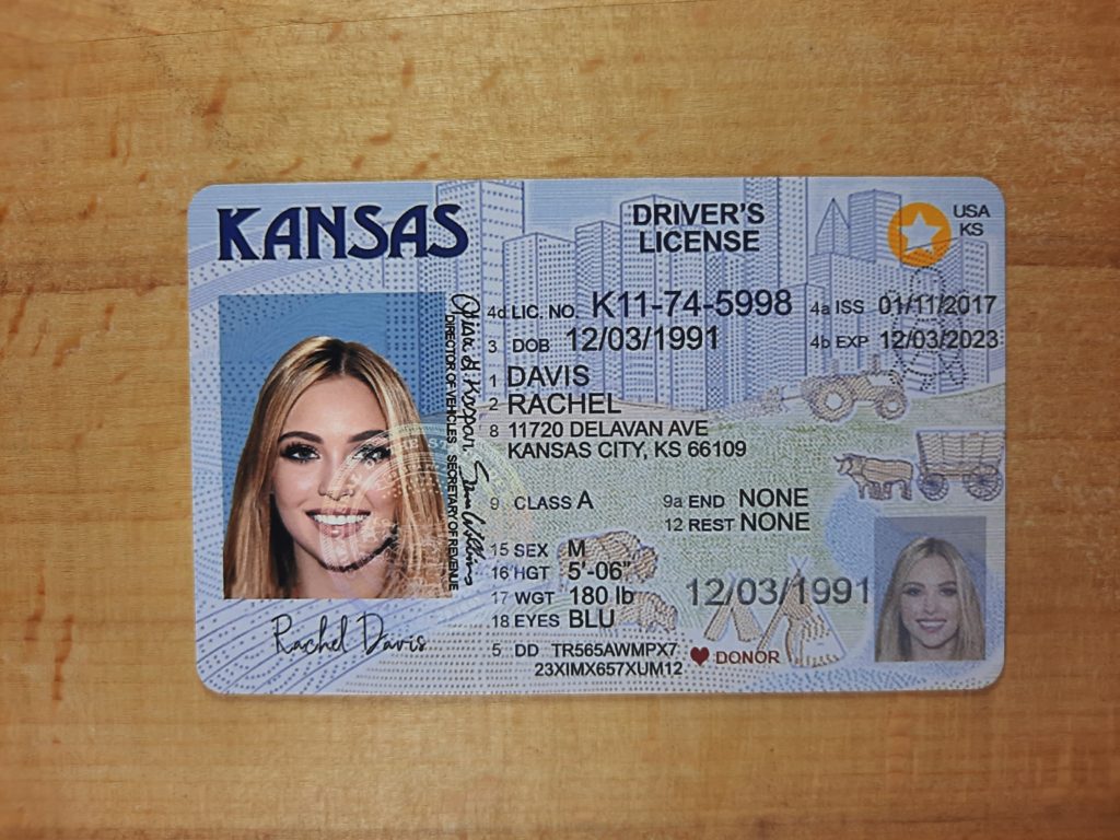 fake drivers license KS