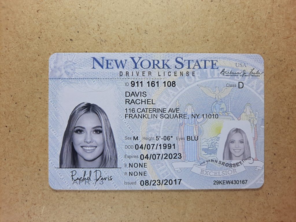 fake drivers license NY