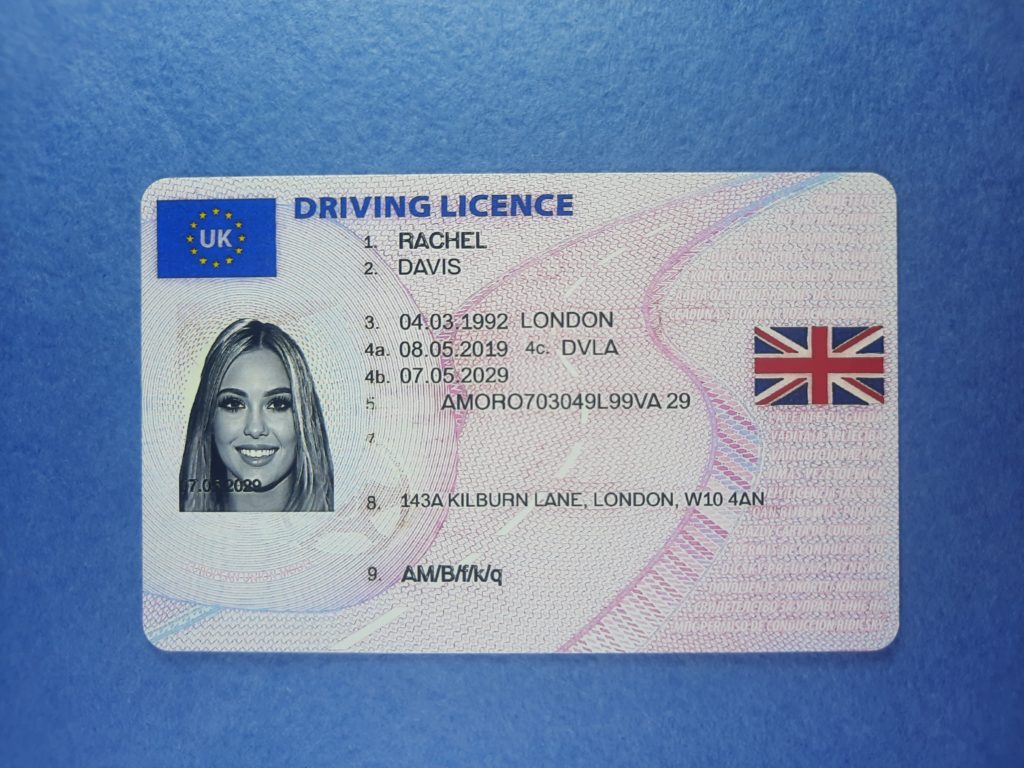 fake drivers license United Kingdom