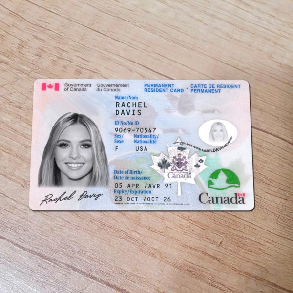 Canada Card residence permit template