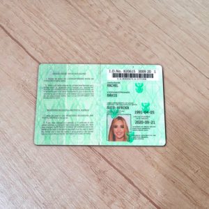 South Africa Id Card Template
