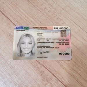 Netherlands residence permit template