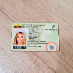 Ecuador ID template