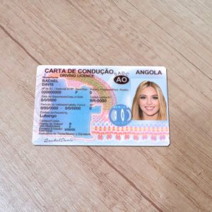 Angola driver license template