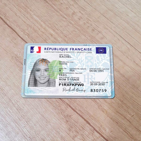 France Id template