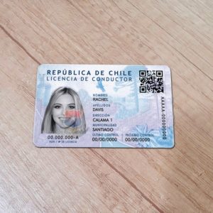 Chile driver license template