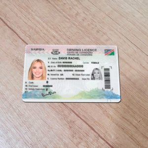 Namibia driver license template