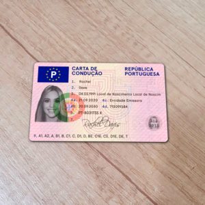 Portugal driver license template