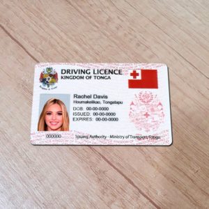 Republic of Tonga driver license template